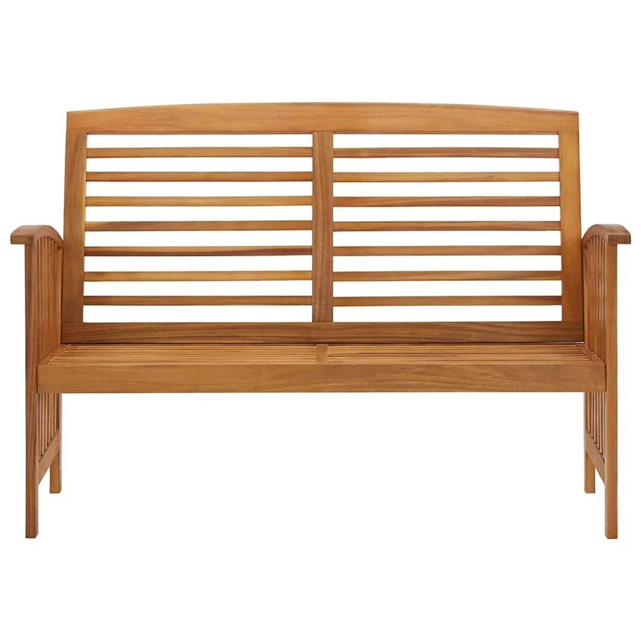 Banc de jardin 119 cm bois d'acacia solide - 2