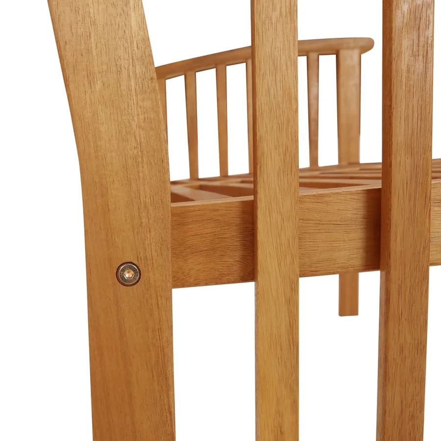 Banc de jardin 119 cm bois d'acacia solide - 6