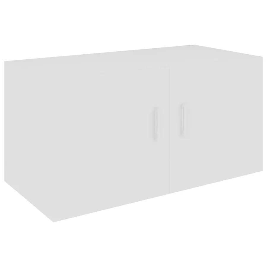 Armoire murale Blanc 80x39x40 cm Bois d'ingénierie - 2