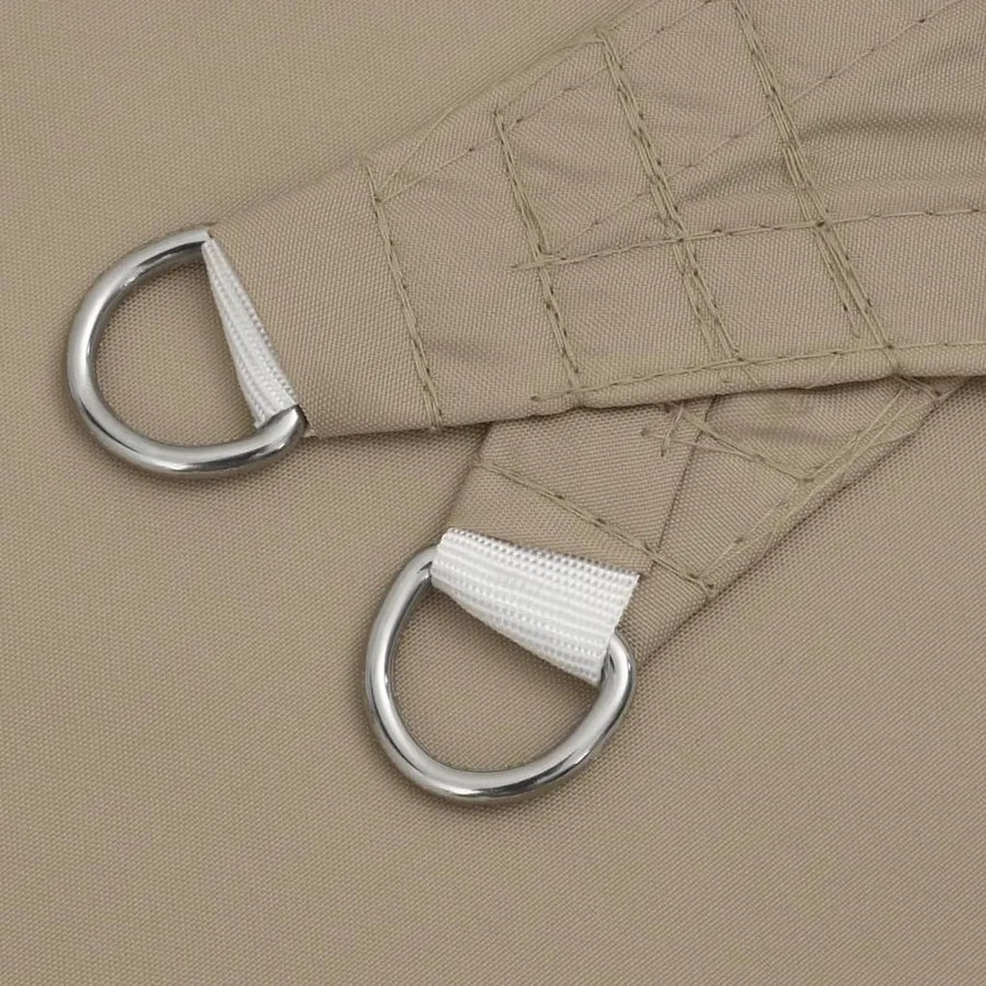 Voile de parasol tissu oxford rectangulaire 6x8 m taupe - 6