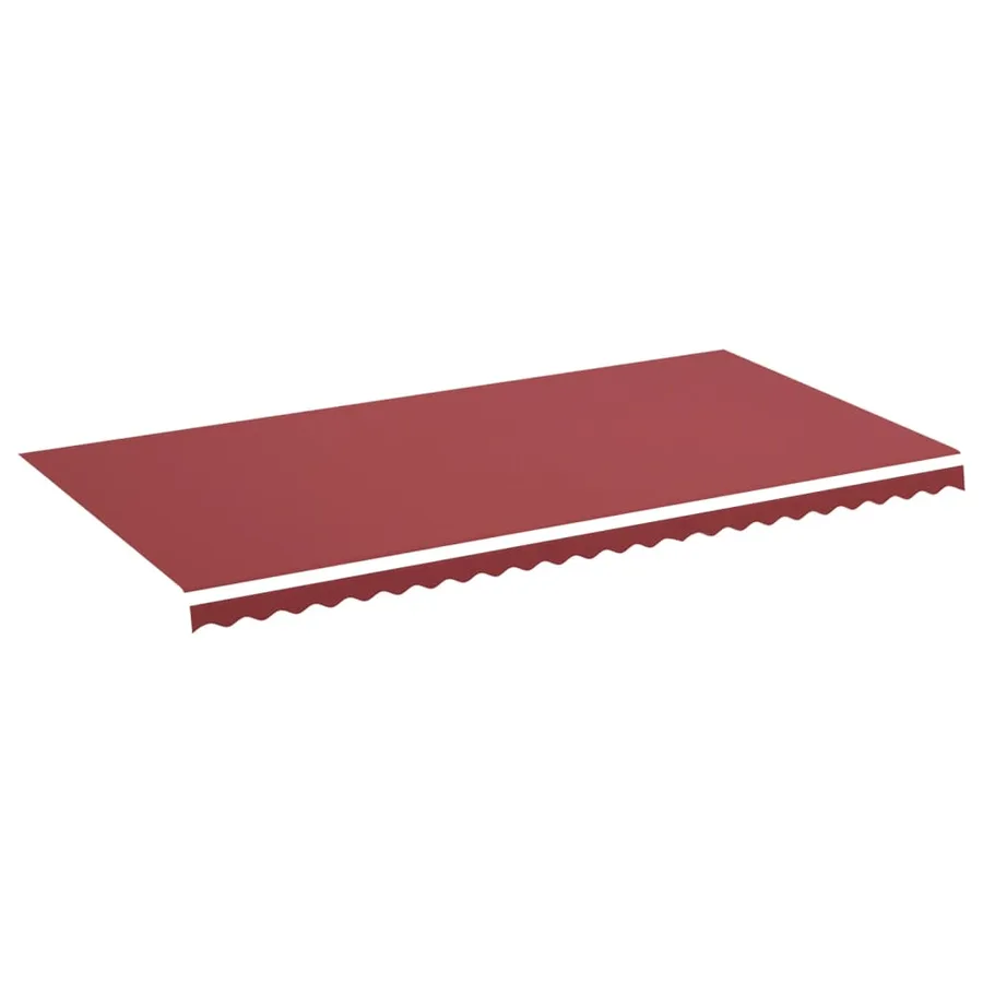Tissu de remplacement pour auvent bordeaux rouge 6x3 m polyester - 2