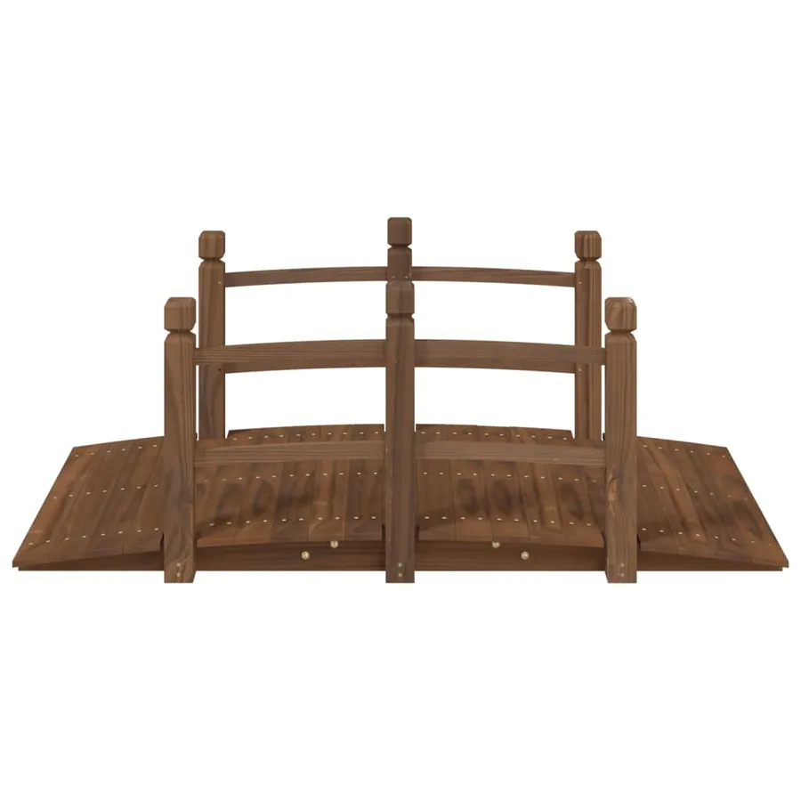 Pont de jardin avec garde-corps 150x67x56cm bois massif épicéa - 3