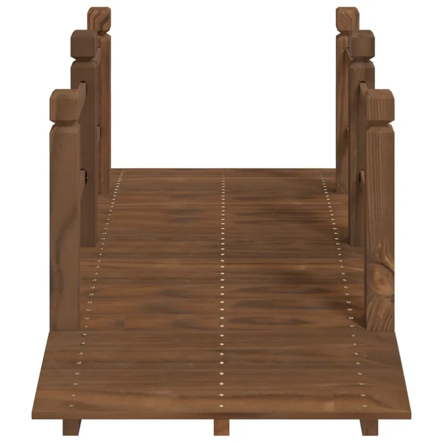 Pont de jardin avec garde-corps 150x67x56cm bois massif épicéa - 4