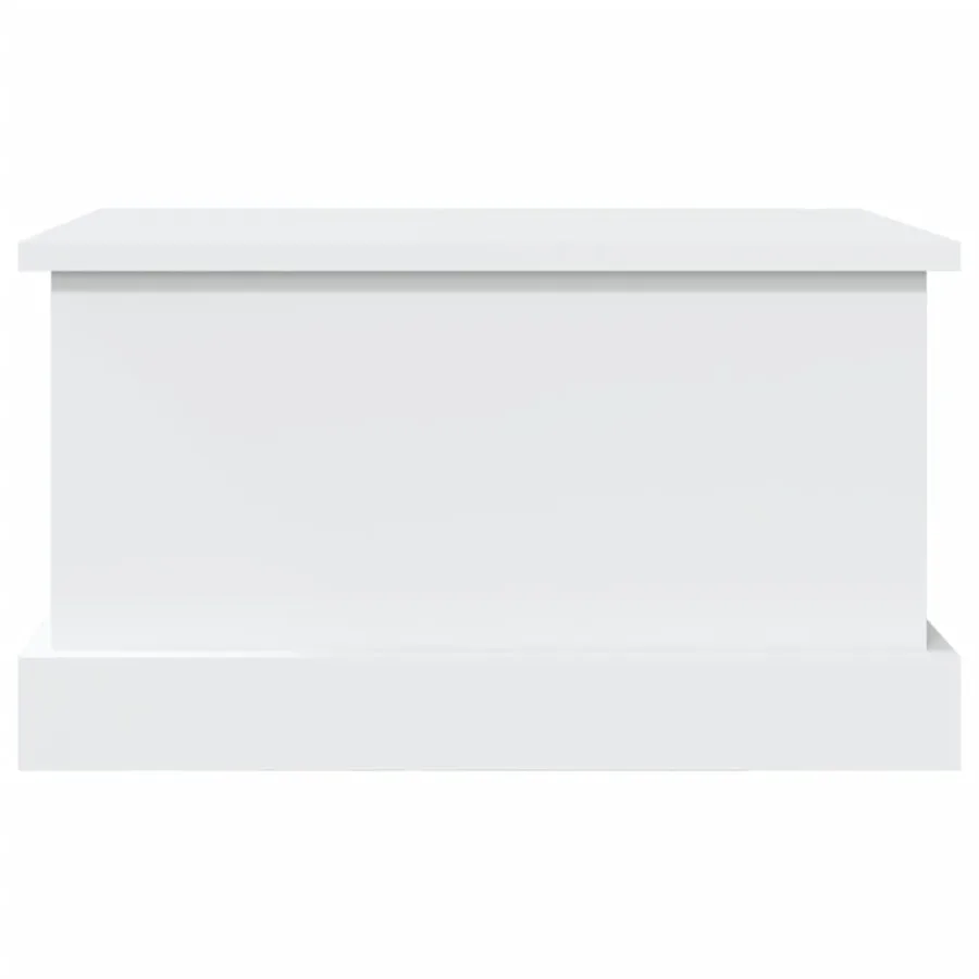 Coffre de rangement Blanc 50x30x28 cm Bois d'ingénierie - 5