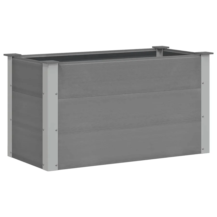 Lit surélevé de jardin WPC 100 x 50 x 54 cm Gris - 2