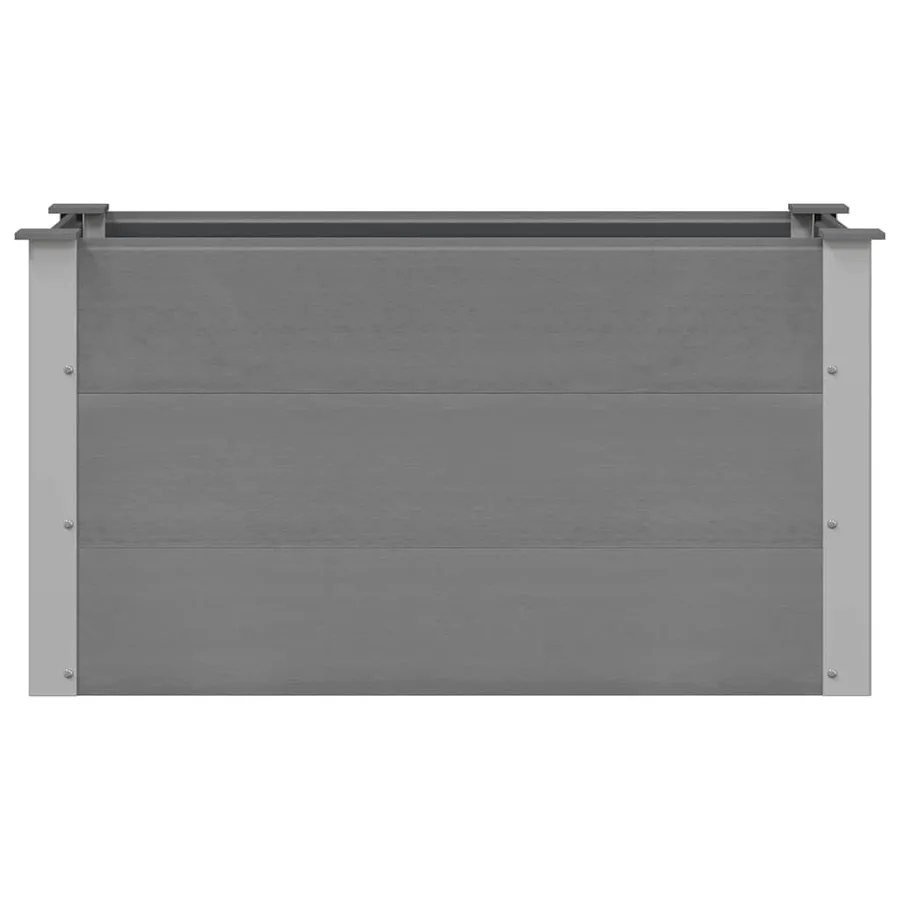 Lit surélevé de jardin WPC 100 x 50 x 54 cm Gris - 4