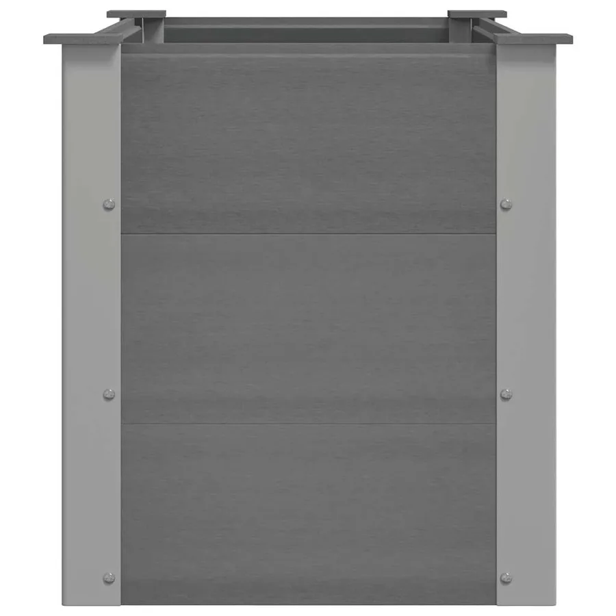 Lit surélevé de jardin WPC 100 x 50 x 54 cm Gris - 5