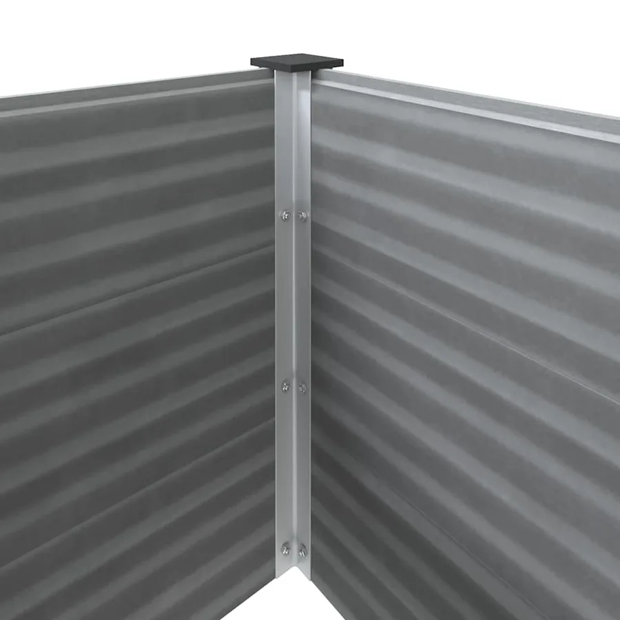 Lit surélevé de jardin WPC 100 x 50 x 54 cm Gris - 6