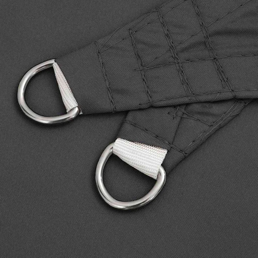 Voile de parasol tissu oxford triangulaire 3x4x4 m anthracite - 6