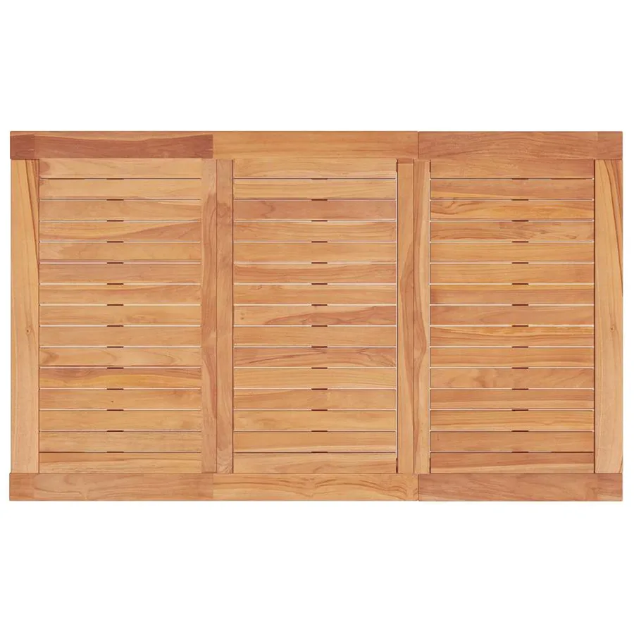 Table à dîner de jardin 150x90x75 cm bois massif de teck - 5