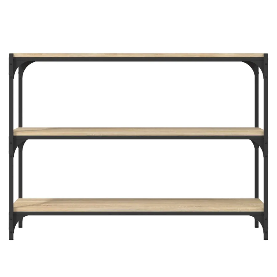 Bibliothèque Chêne Sonoma 100x33x70,5cm Bois d'ingénierie acier - 5