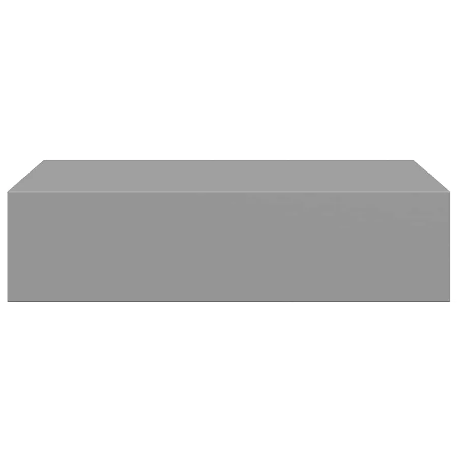 Étagères à tiroirs murales 2 pcs gris 40x23,5x10 cm MDF - 7
