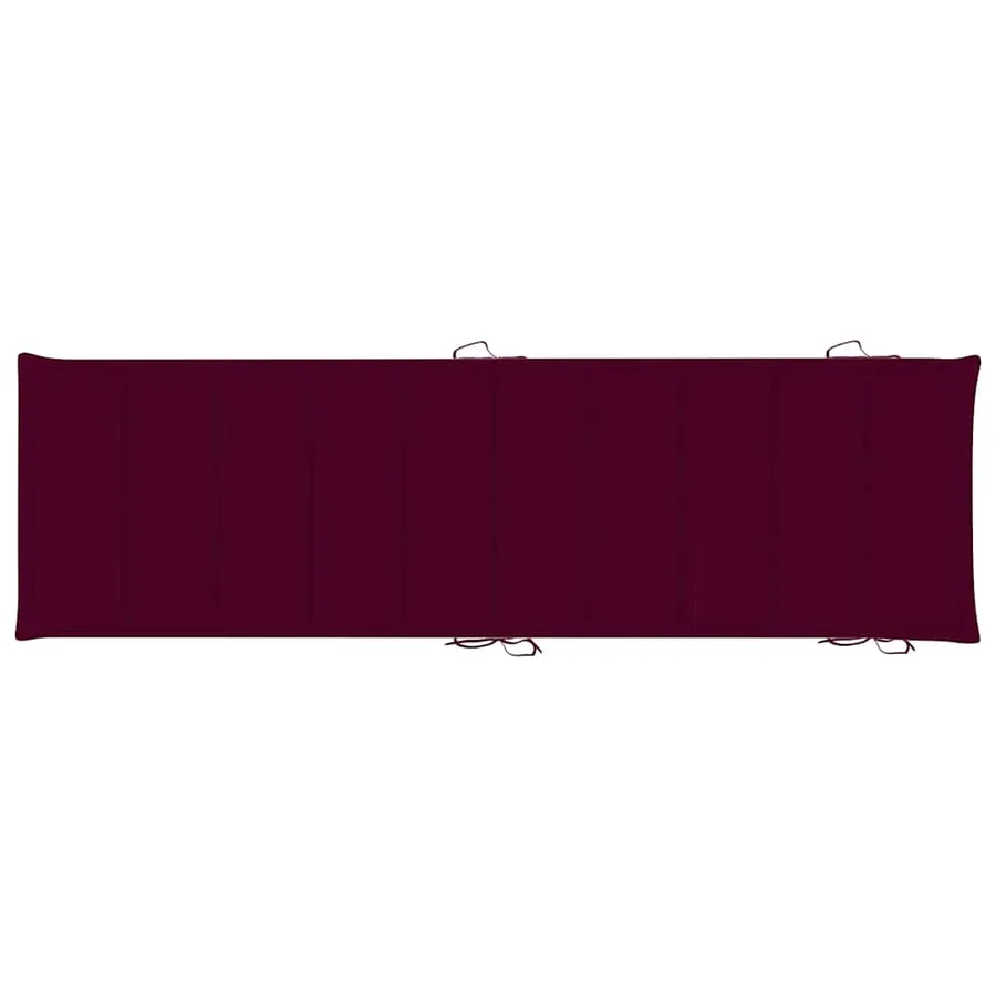 Chaises longues lot de 2 avec table et coussins Acacia solide - 10