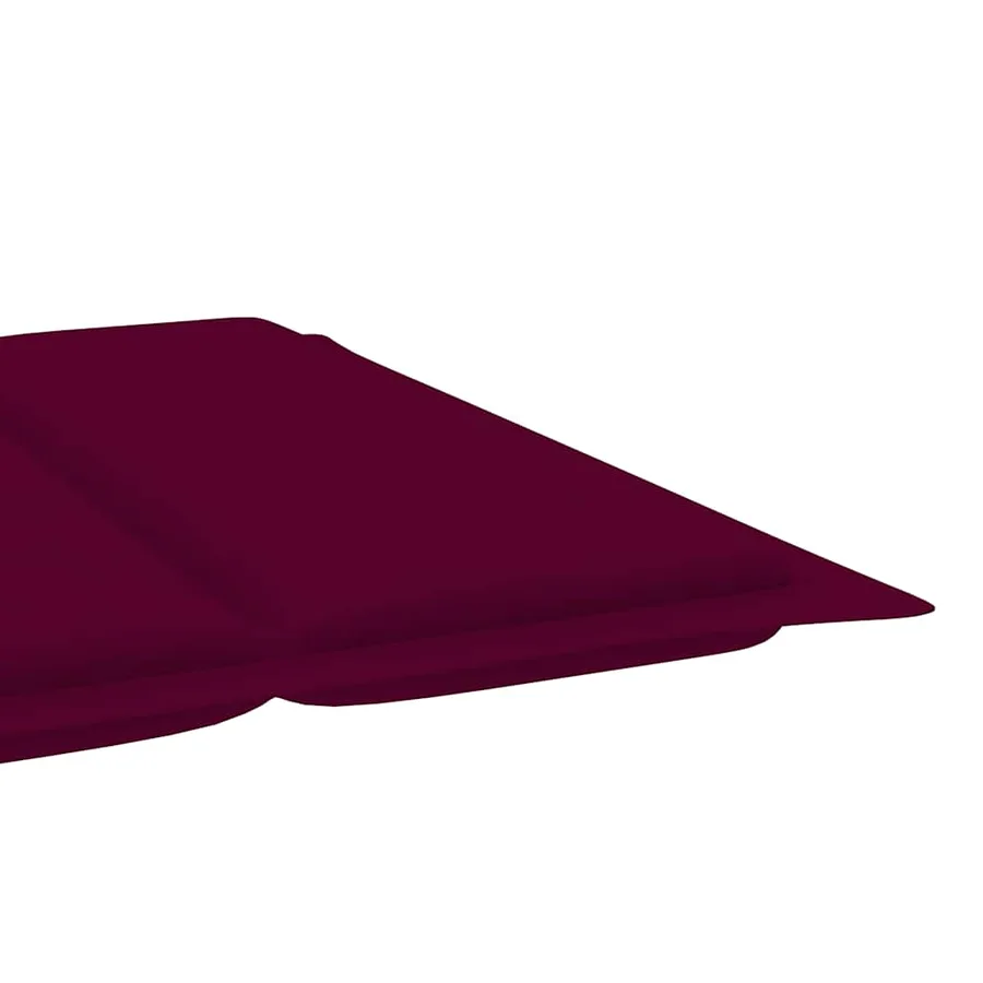 Chaises longues lot de 2 avec table et coussins Acacia solide - 12