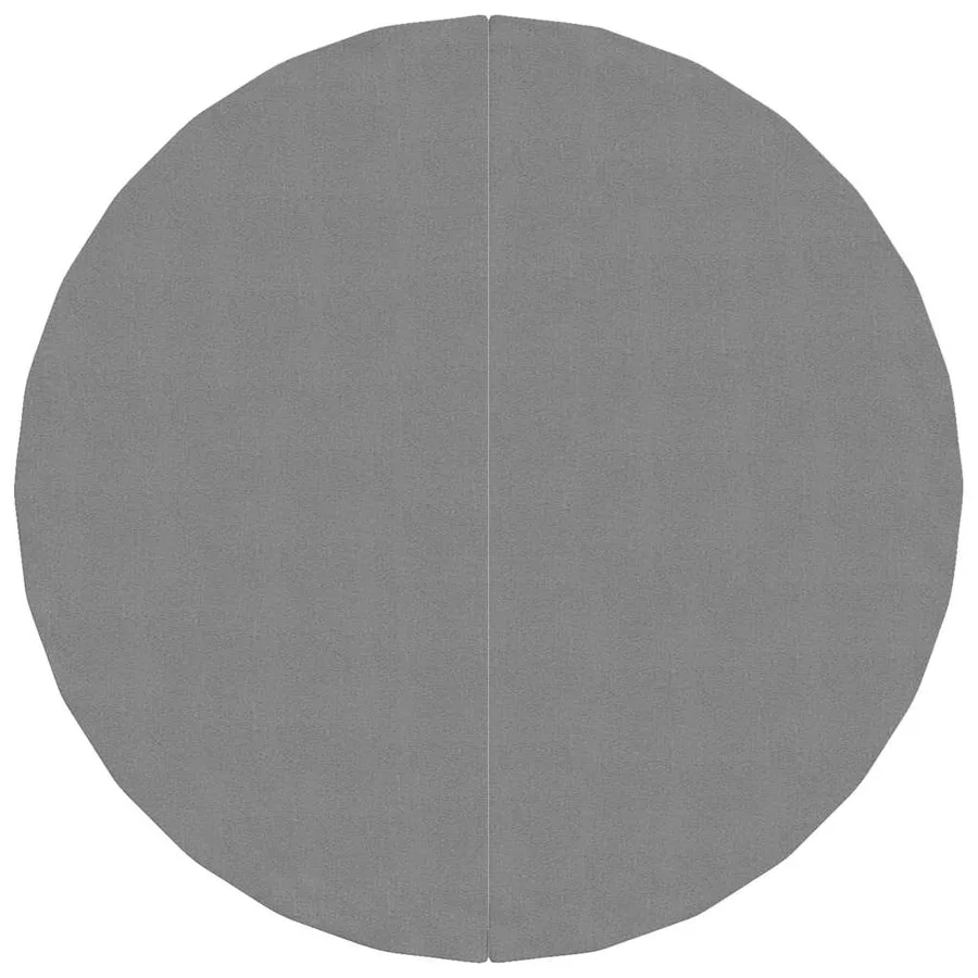 Bâche de piscine gris clair Ø244 cm géotextile polyester - 3
