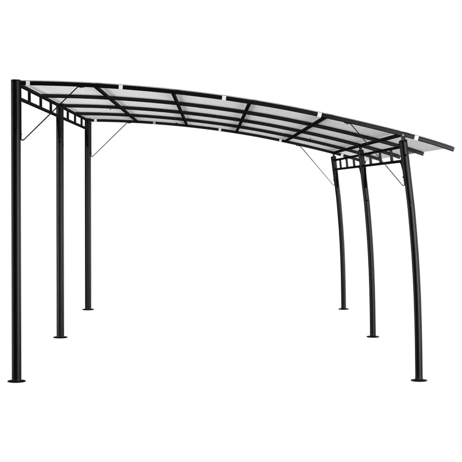Auvents parasols 6 x 3 x 2,55 m Crème - 3