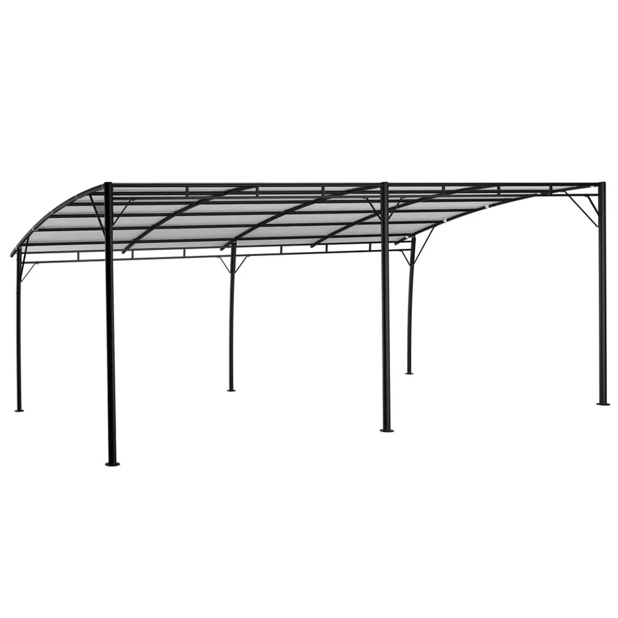 Auvents parasols 6 x 3 x 2,55 m Crème - 4
