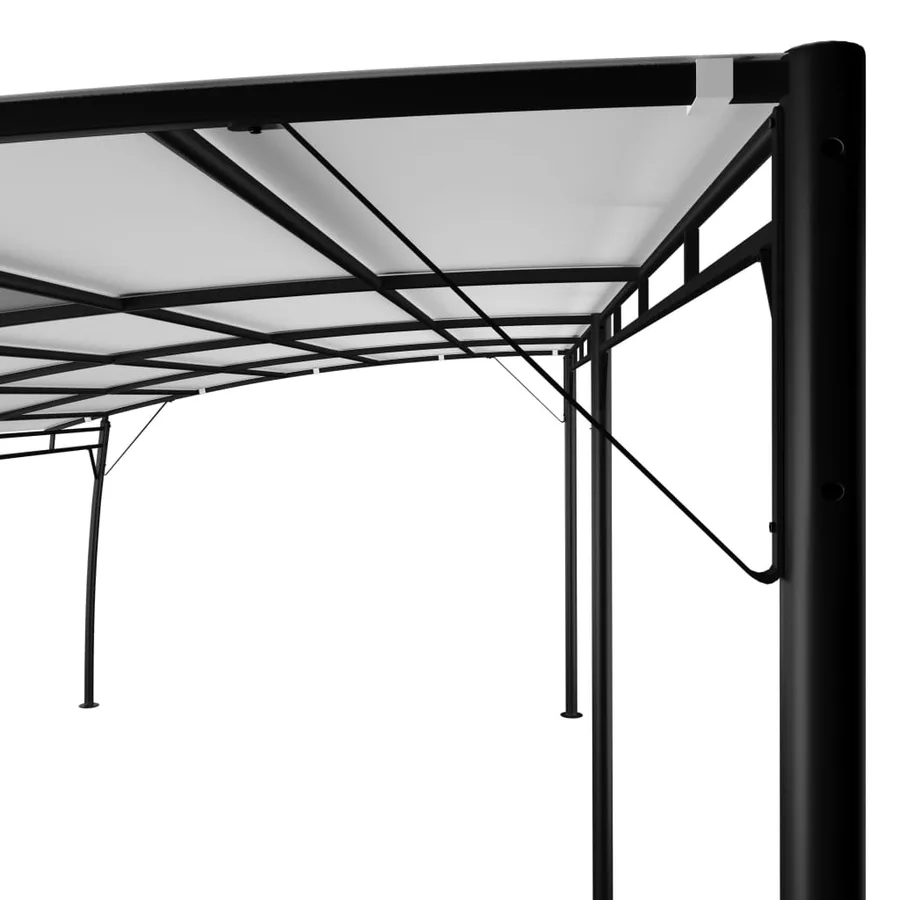 Auvents parasols 6 x 3 x 2,55 m Crème - 5