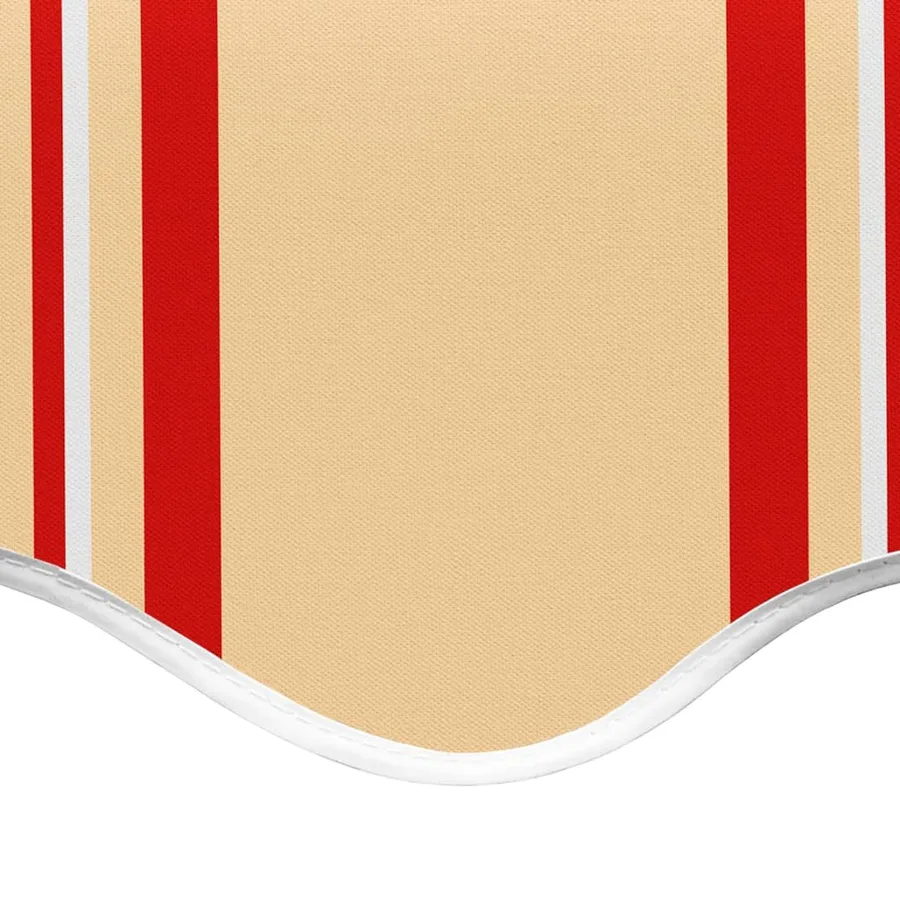 Tissu de remplacement pour auvent jaune et orange 3,5x2,5 m polyester - 5