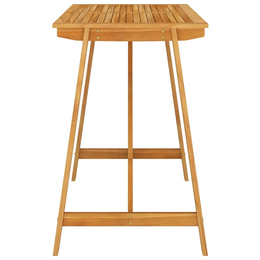 Table de bar de jardin 140x70x104 cm Bois d'acacia massif - 3