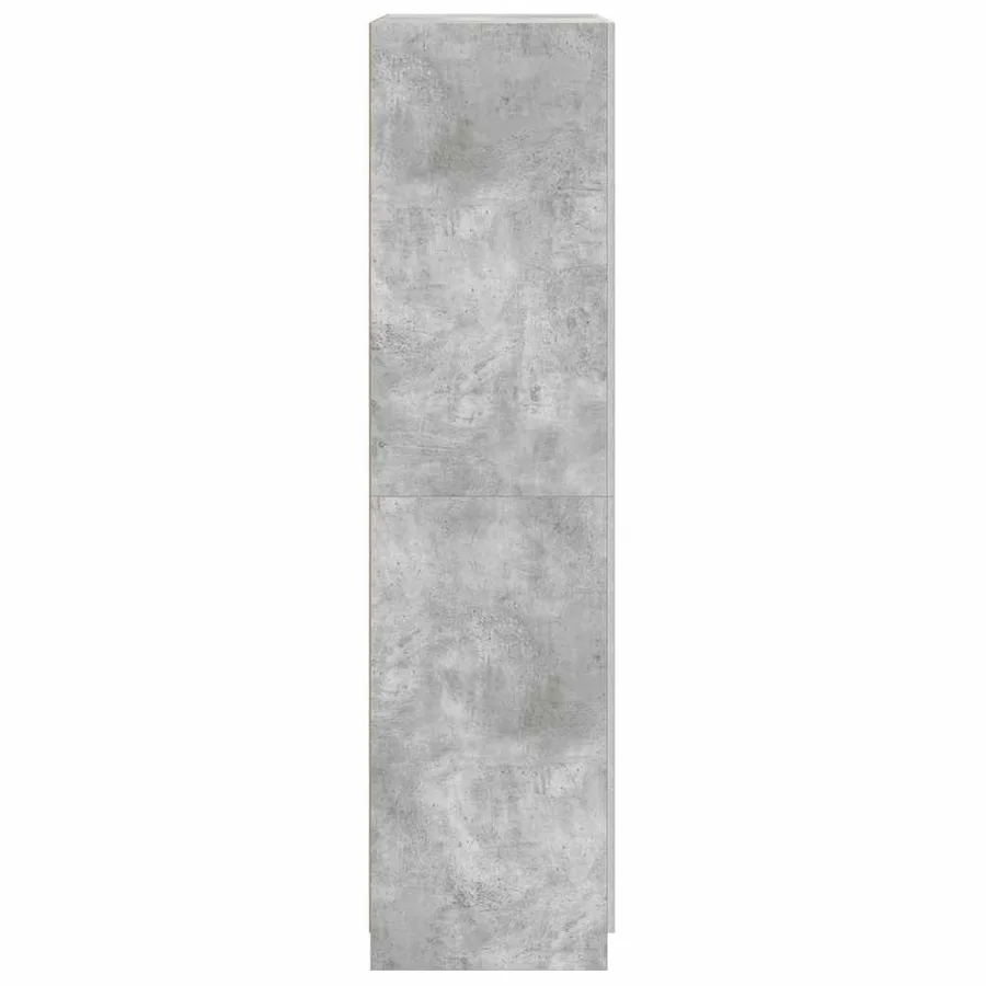 Garde-robe Gris béton 90x52x200 cm Bois d’ingénierie - 7