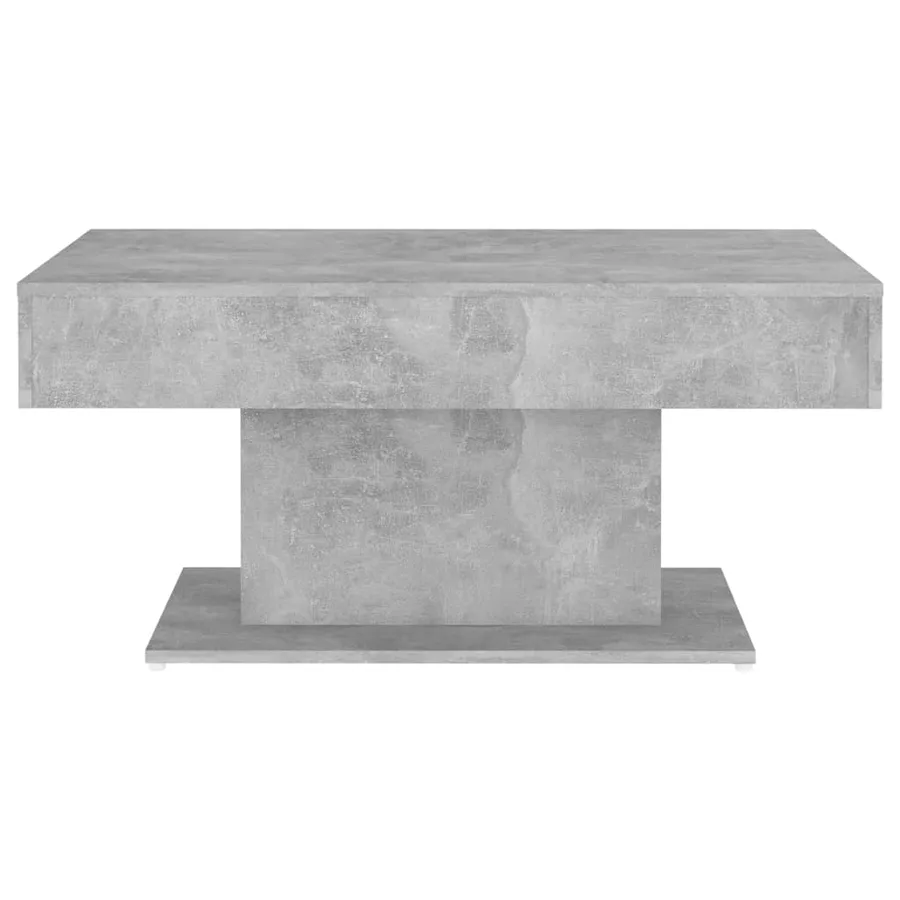 Table basse gris béton 96x50x45 cm bois d'ingénierie - 4