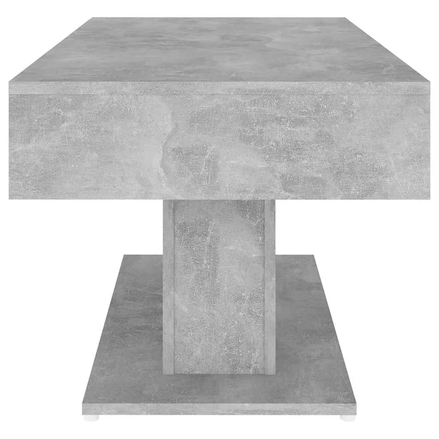 Table basse gris béton 96x50x45 cm bois d'ingénierie - 5