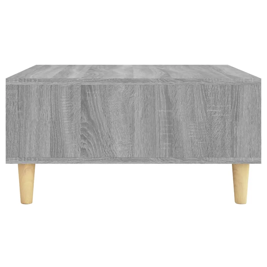 Table basse sonoma gris 60x60x30 cm bois d'ingénierie - 5