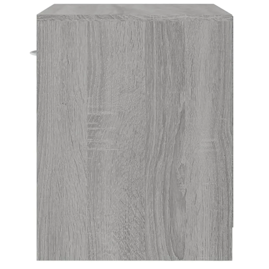 Tables de chevet 2 pcs avec tiroir Sonoma gris - 9