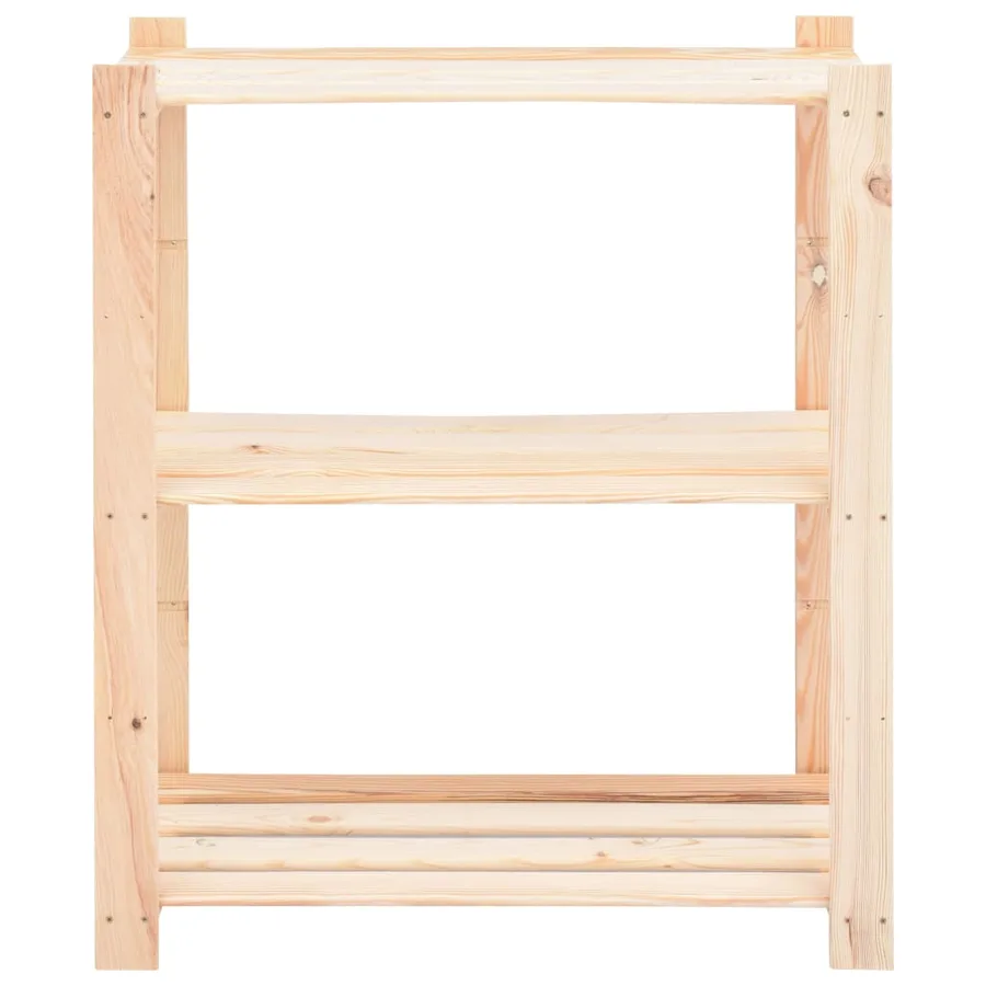 Étagères de rangement à 3 niveaux 5 pcs 80x38x90 cm Pin 150 kg - 4