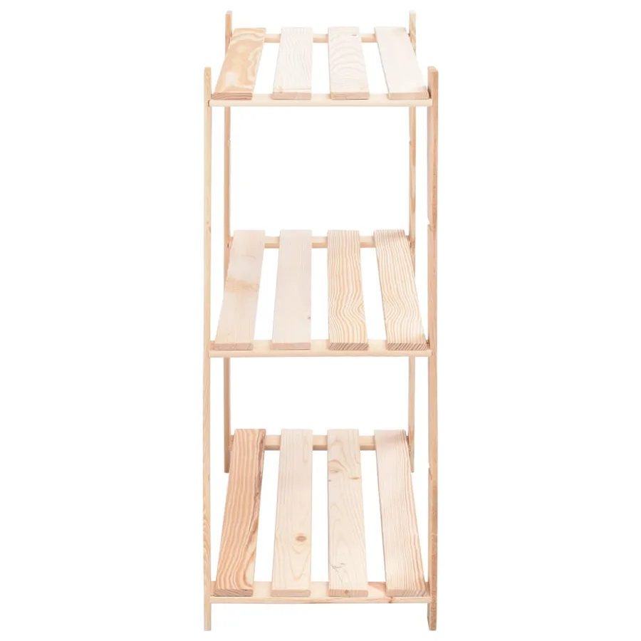 Étagères de rangement à 3 niveaux 5 pcs 80x38x90 cm Pin 150 kg - 5
