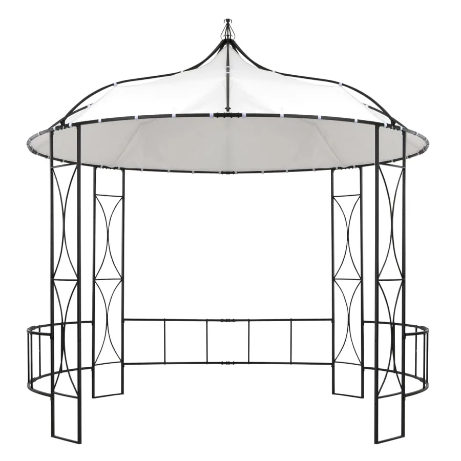 Belvédère 300 x 290 cm Blanc Rond - 2