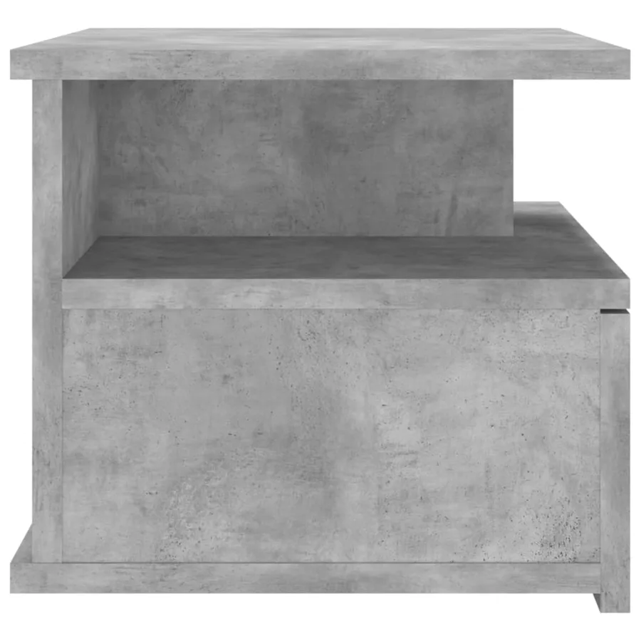 Tables de chevet flottantes 2 pcs Gris béton Bois d'ingénierie - 6