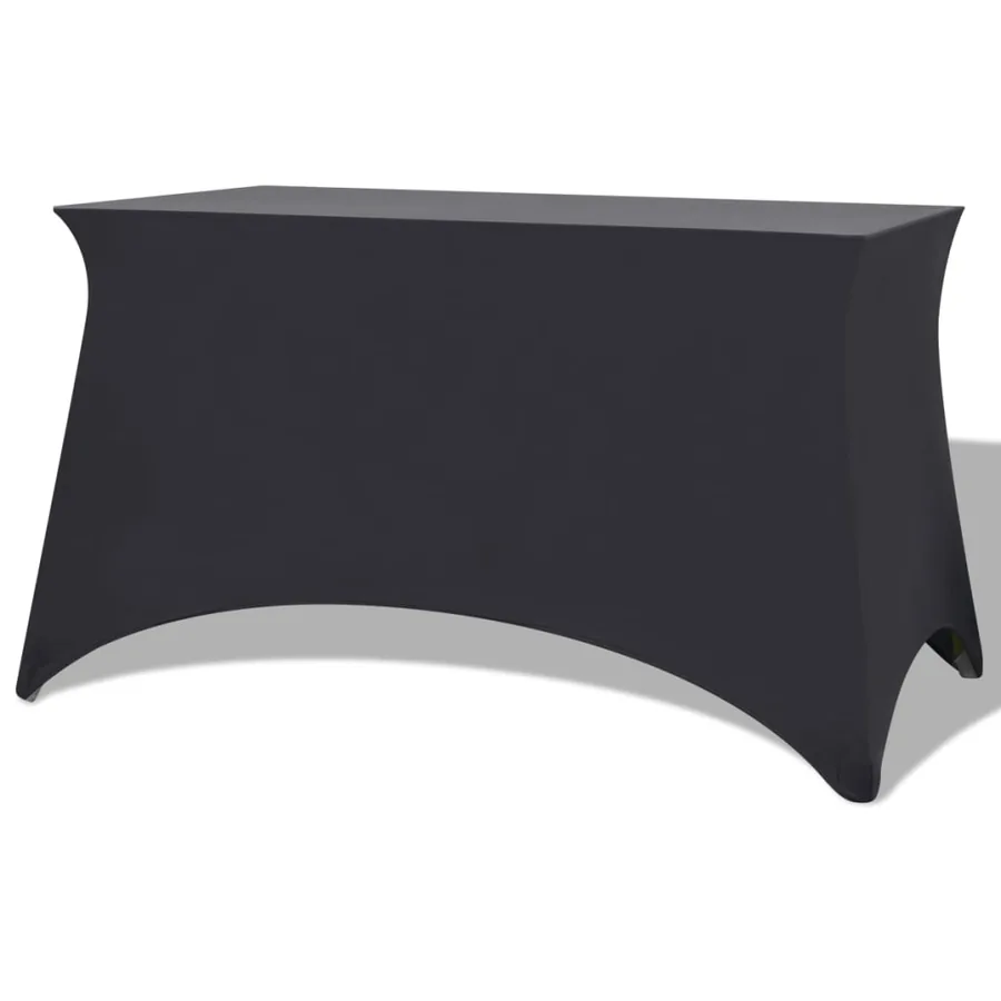 Housses extensibles pour table 2 pcs 120x60,5x74 cm Anthracite
