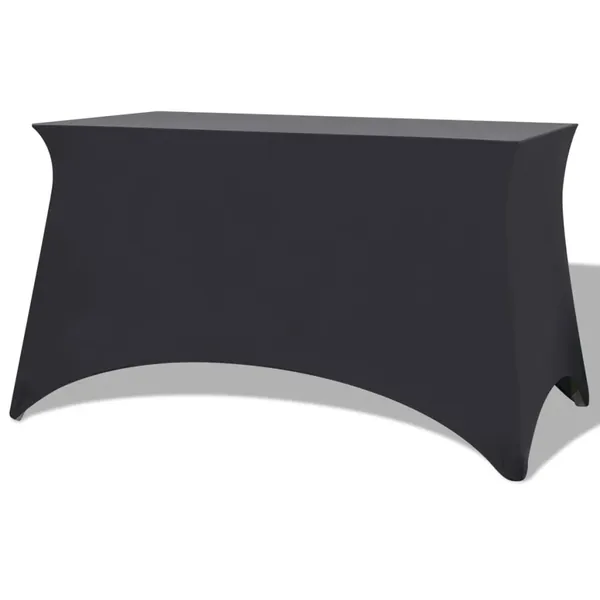 Housses extensibles pour table 2 pcs 120x60,5x74 cm Anthracite