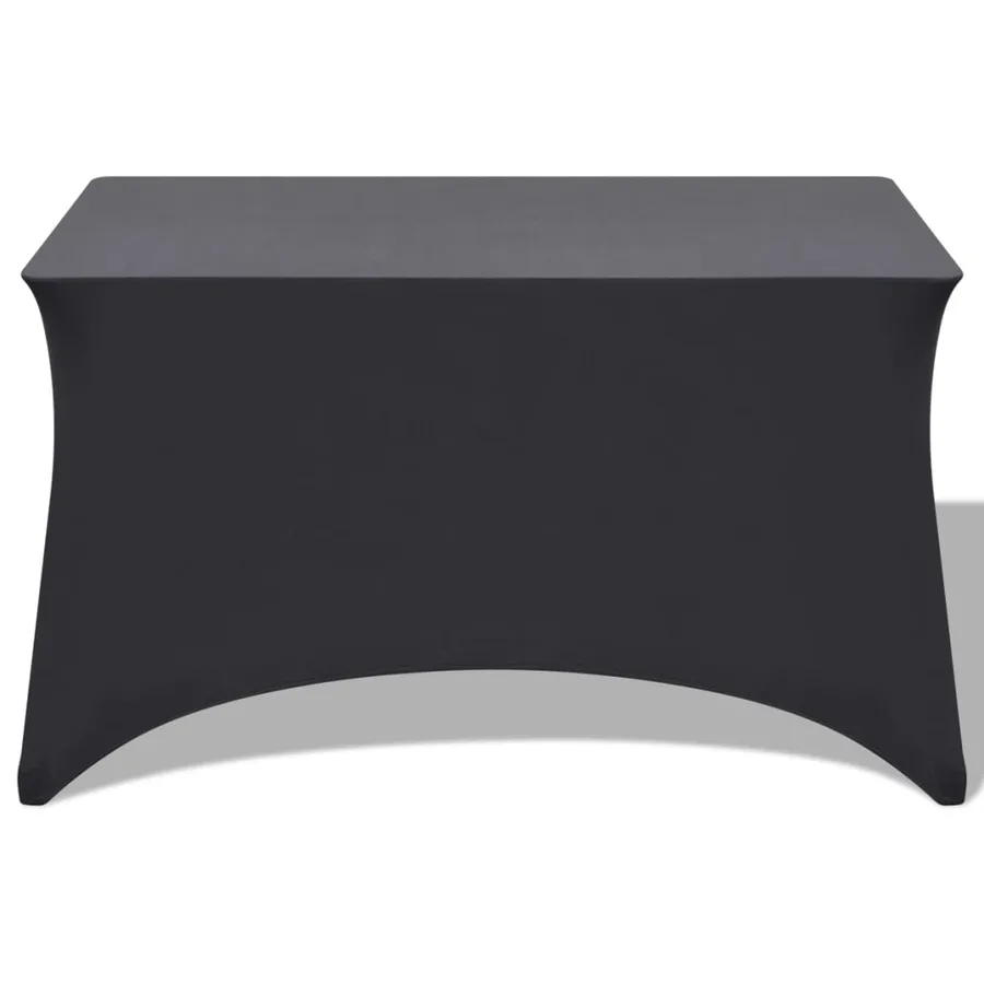 Housses extensibles pour table 2 pcs 120x60,5x74 cm Anthracite - 2