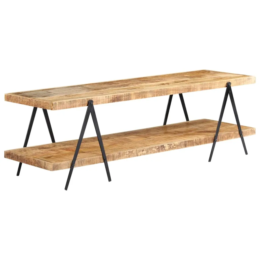 Meuble TV 160x40x50 cm Bois solide de manguier - 11