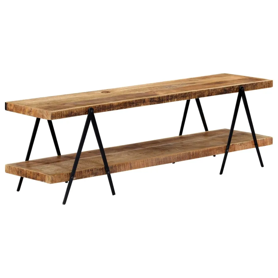 Meuble TV 160x40x50 cm Bois solide de manguier - 8