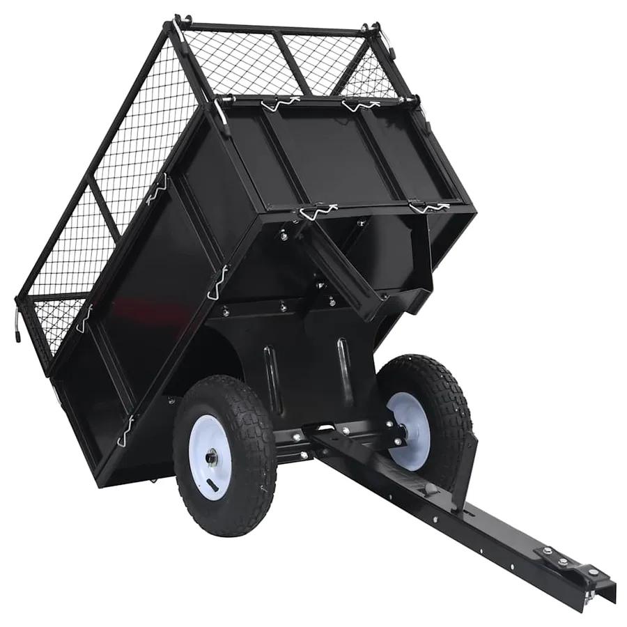 Remorque basculante pour tondeuse de pelouse Charge de 150 kg - 5