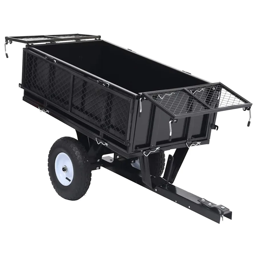 Remorque basculante pour tondeuse de pelouse Charge de 150 kg - 7