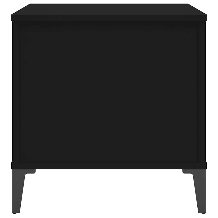 Table basse Noir 60x44,5x45 cm Bois d'ingénierie - 6
