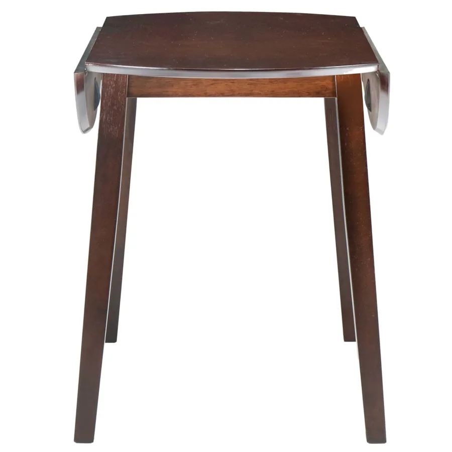 Table de salle à manger ronde à abattant MDF Marron - 3