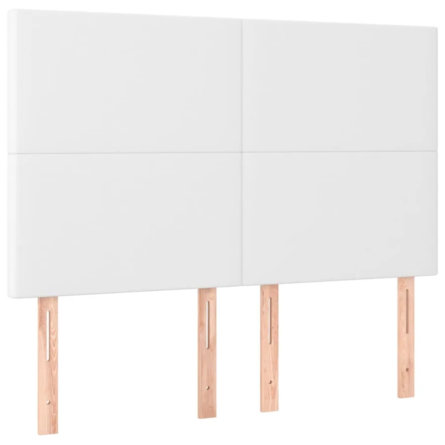 Sommier à lattes de lit avec matelas et LED Blanc 140x190 cm - 7