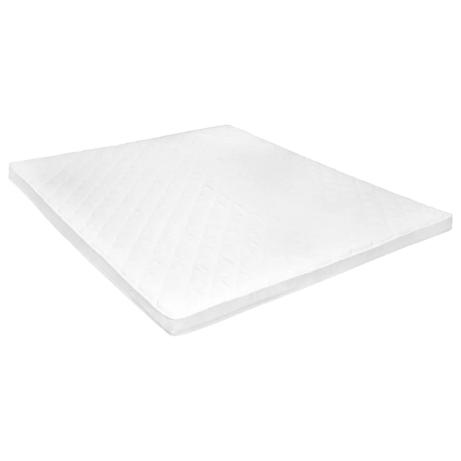 Sur-matelas 160 x 200 cm Mousse froide Profil d'œuf 6 cm