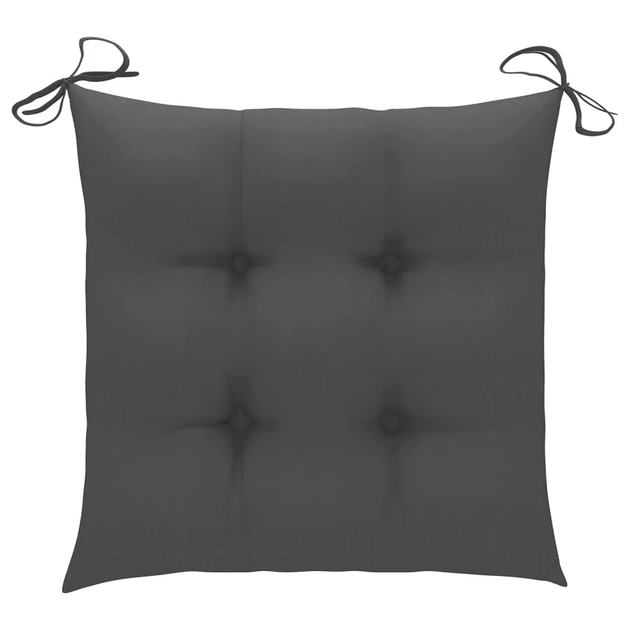Chaises de jardin avec coussins lot de 8 Bois d'acacia solide - 6