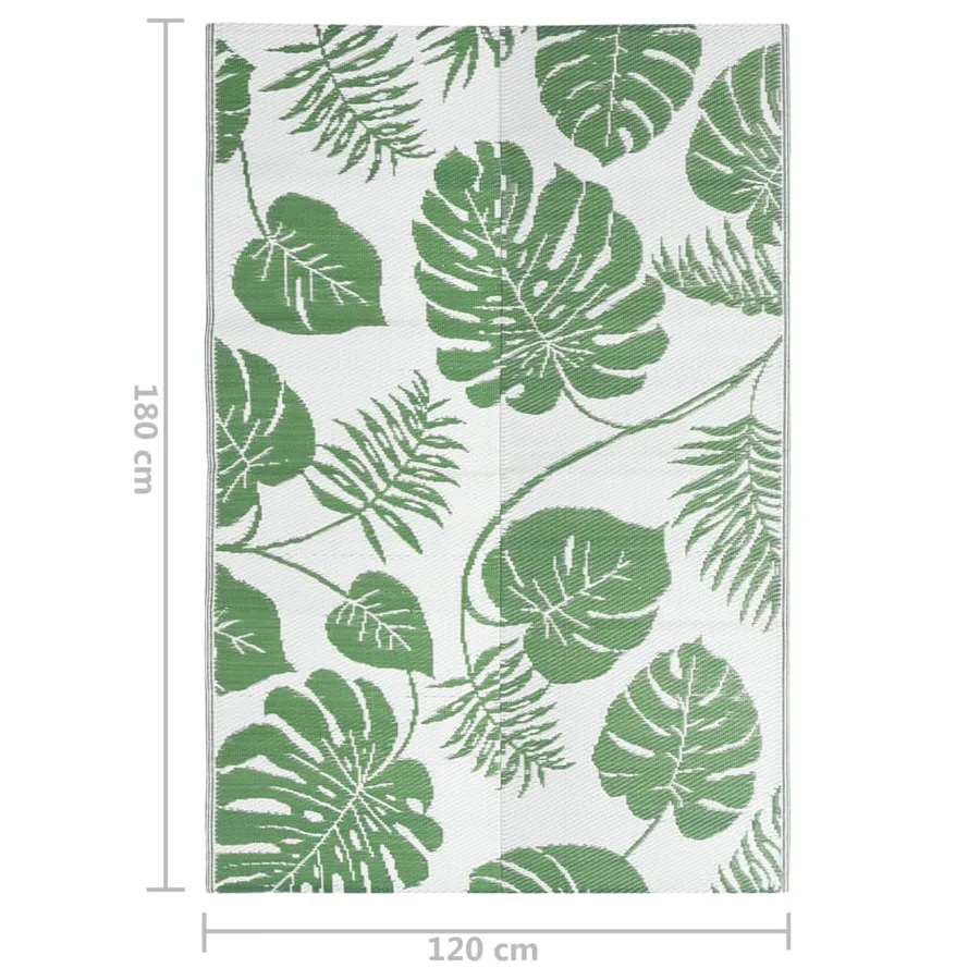Tapis d'extérieur ARAKIL Vert 120x180 cm PP - 7