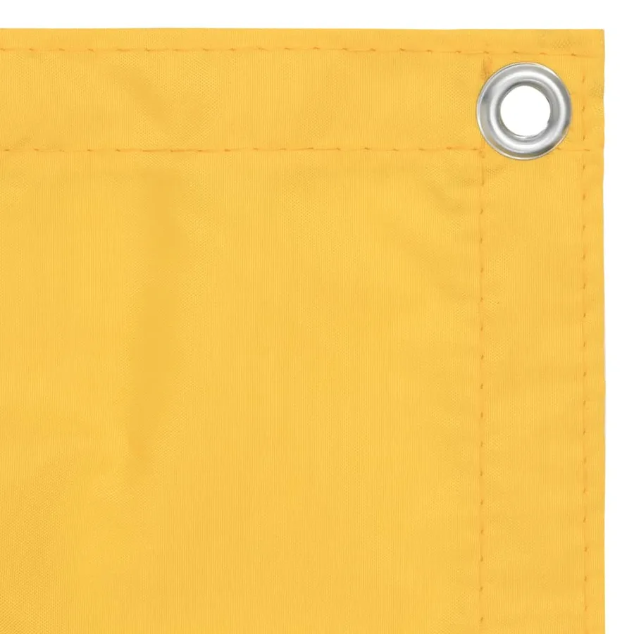 Écran de balcon Jaune 75x500 cm Tissu Oxford - 2