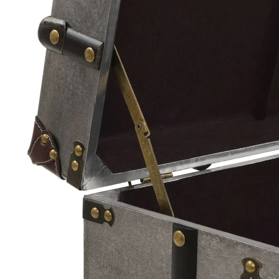 Table basse MDF et aluminium 102x51x47,5 cm - 9