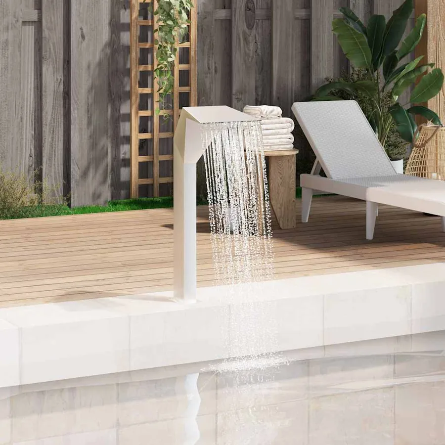 Fontaine d'étang Acier inoxydable 50 x 30 x 90 cm Argenté
