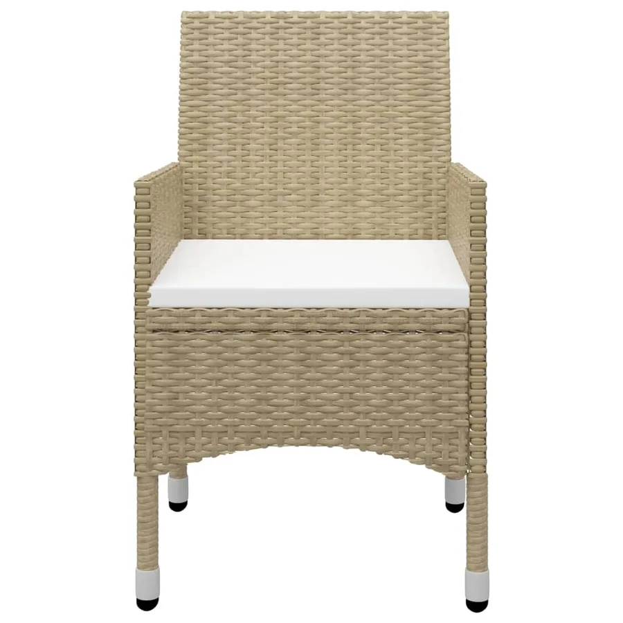 Ensemble à manger de jardin 5 pcs Beige - 8